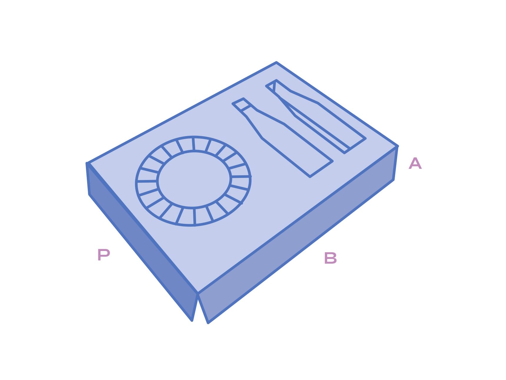 Shaped cardboard insert